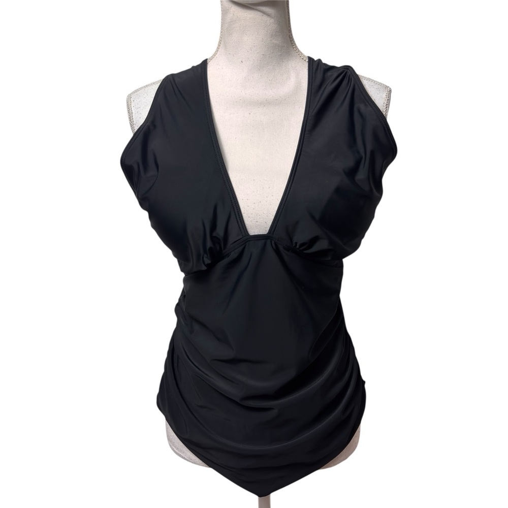 DACI CLASSIC FASHION COLLECTION BLACK ONE PIECE PLUS SIZE XXL WOMEN SWIMSUIT NEW